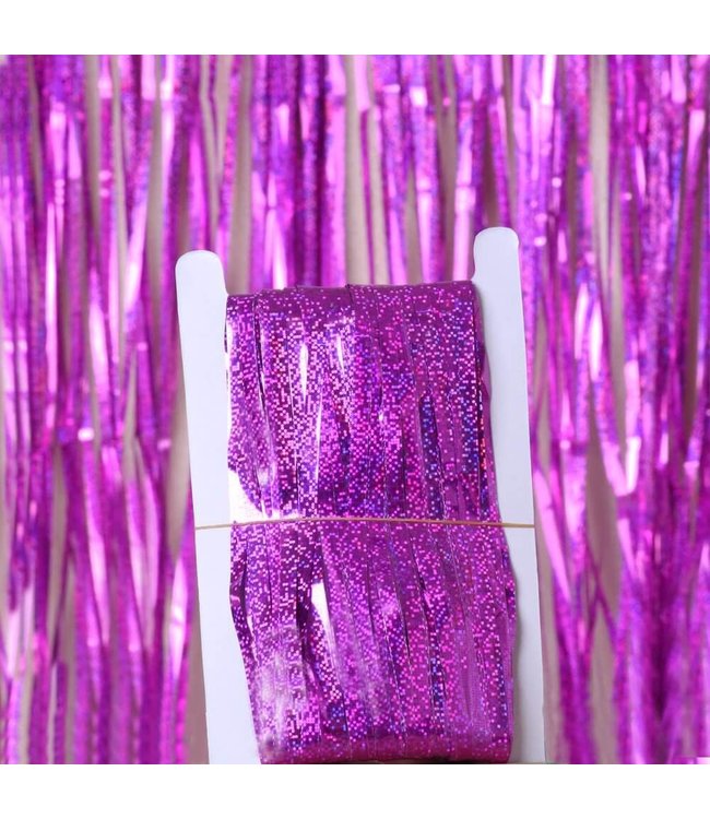 Toys Industrial co Purple Glitter Curtains 2x1 M