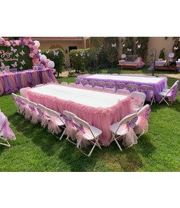 FP Party Supplies Kids Long Table with Table Covers Rental