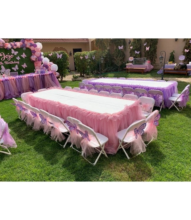 FP Party Supplies Kids Long Table with Table Covers Rental (250X77)cm
