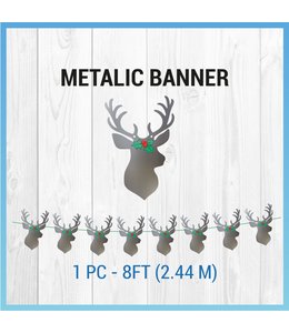 Christmas Reindeer Banner 2.44 meter