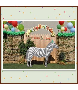 Jungle Animal Standee Rental-Zebra (136 X 181) cm