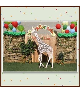 Jungle Animal Standee Rental-Giraffe (135X 231)cm