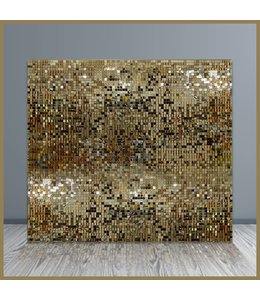 FP Party Supplies Shimmer Backdrop  H 202X W232 cm Rental-Gold