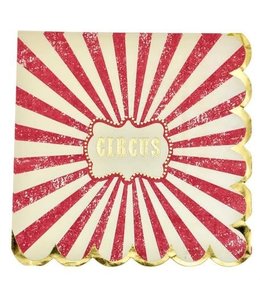 Arty Fetes Factory Lunch Napkins 16/pk (33x33) cm-Vintage Circus