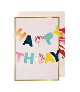 Meri Meri Greeting Card-Birthday Garland