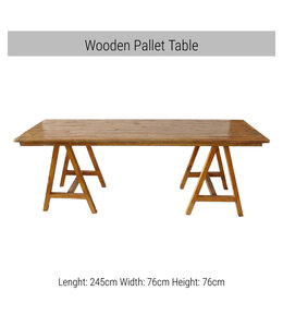 FP Party Supplies Table-Wooden Cake Table with Tripod Support Rental
