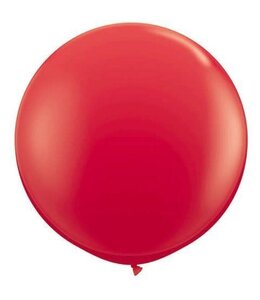 3 ft (36 Inch) Qualatex Round Latex Balloon 1/pk-Red