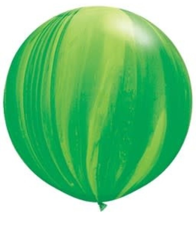 Qualatex 30 Inch Latex Balloons 1 ct-SuperAgate green Rainbow