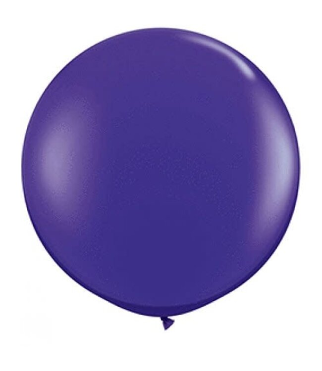 3 ft (36 Inch) Qualatex Round Latex Balloon 1/pk-Purple