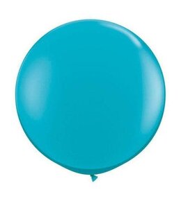 3 ft (36 Inch) Qualatex Round Latex Balloon 1/pk-Tropical Teal