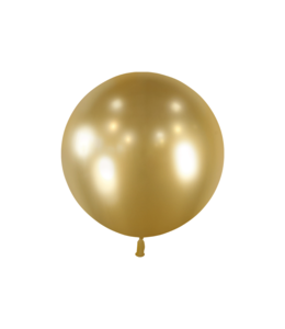 Balloonia 23 Inch Latex Chrome Balloon-Gold