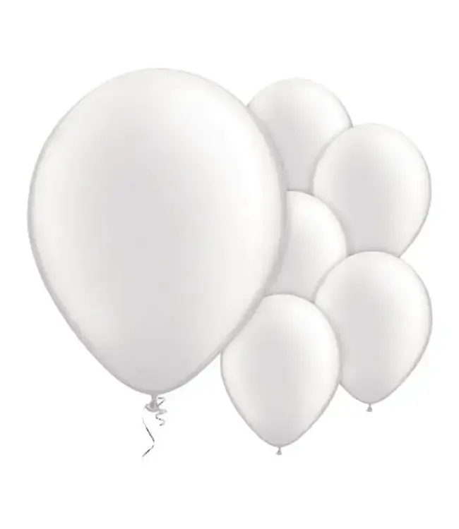 12 Inch Latex Balloons 100Ct-Pearl White