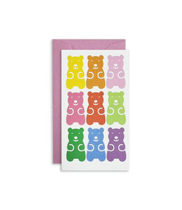 Rock Scissor Paper Enclosure Card - Gummy Bears