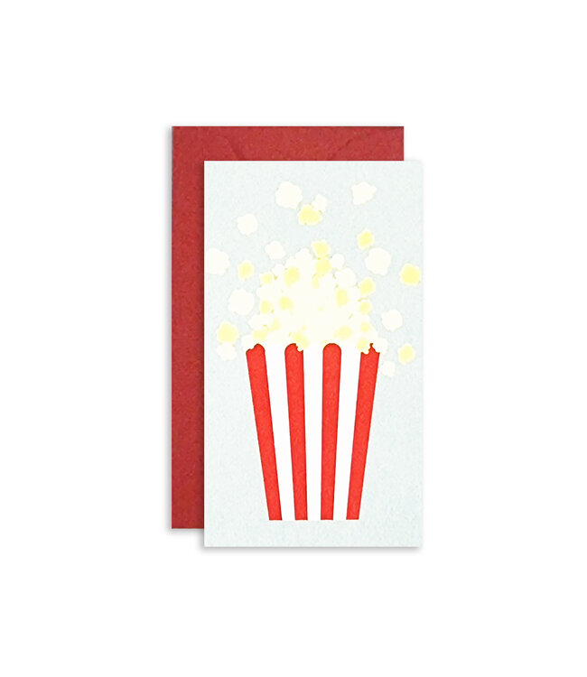 Rock Scissor Paper Enclosure Card - Popcorn