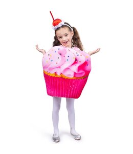 Dress Up America Sugar Sweet Pink Cupcake Costume - M/Child 8-14 y