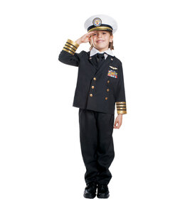 Dress Up America Navy Admiral Black Costume