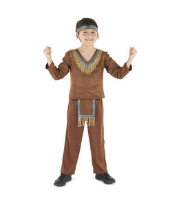 Dress Up America Indian Boy Costume - S/Child-4-6 y