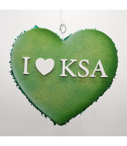 Large Die Cut Pinata-I Love KSA Heart Shape
