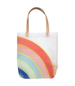 Meri Meri Rainbow Mesh Tote Bag (15 x 17 x 2.75) Inch