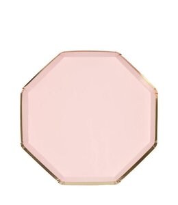 Meri Meri Side Plates (8.25 x 8.25) Inches 8/pk-Dusky Pink