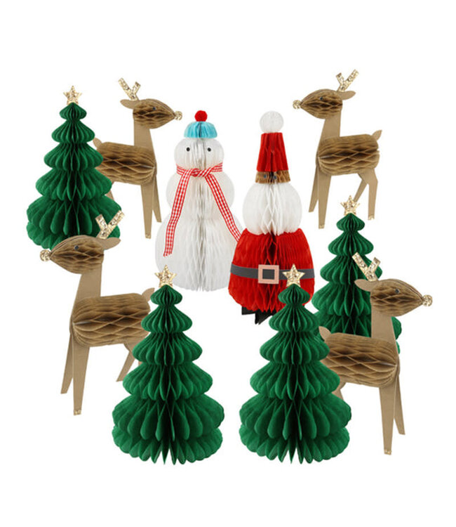 Meri Meri Honeycomb Christmas Characters 10/pk