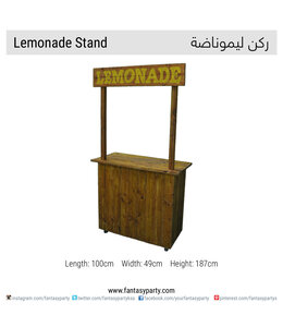 Rental of Lemonade Stand Only