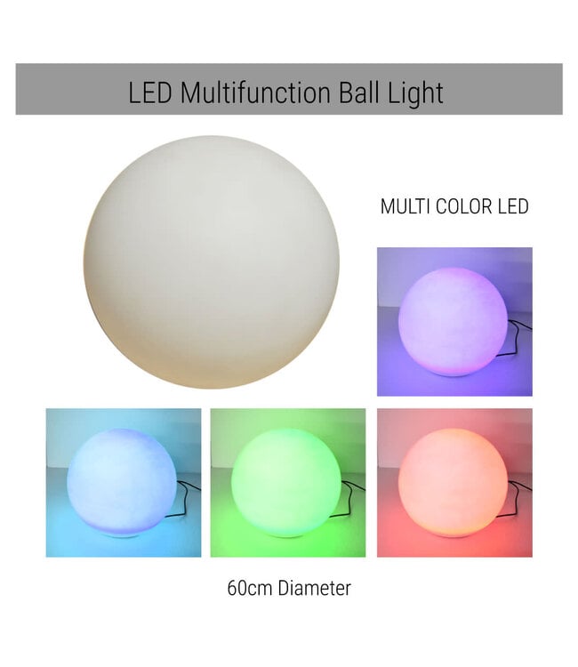 FP Party Supplies Light Up Sphere Large 60 cm- Rental