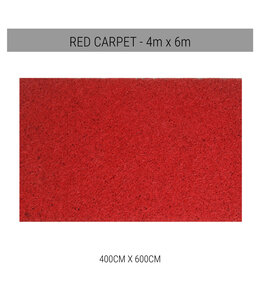FP Party Supplies Red Carpet (4X6)M - Rental