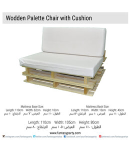 Wooden Pallet Sofa Seat Rental