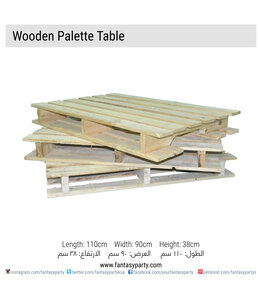 Wooden Pallet Coffee table Rental