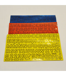 Conwin Carbonic Letter Sheet Stickers