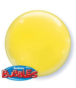 Qualatex 15 Inch Solid Color Bubble Balloon 1pc-Yellow