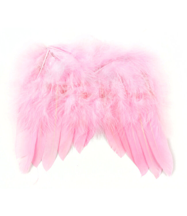 Midwest Design Imports Mini Feather Wings 7x6 Inches - Light Pink