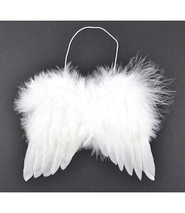 Midwest Design Imports Mini Feather Wings 7x6 Inches-White