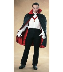 Rubies Costumes Adult 45 Inch Deluxe Reversible Satin Cape Red/Black