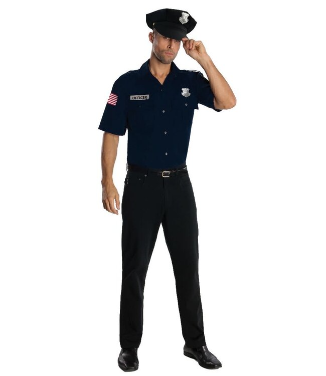 Rubies Costumes Blue Police Officer Men's Costume