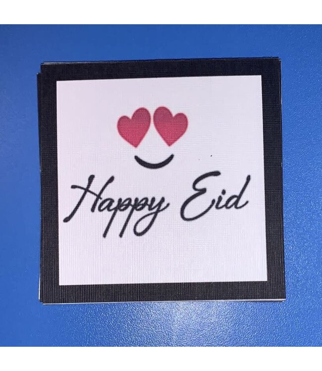 Gift Enclosure 7x7-Happy Eid Smiley Hearts