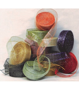 Loose ends Abaca Sparkle Ribbon (2Inch X 9ft) Package