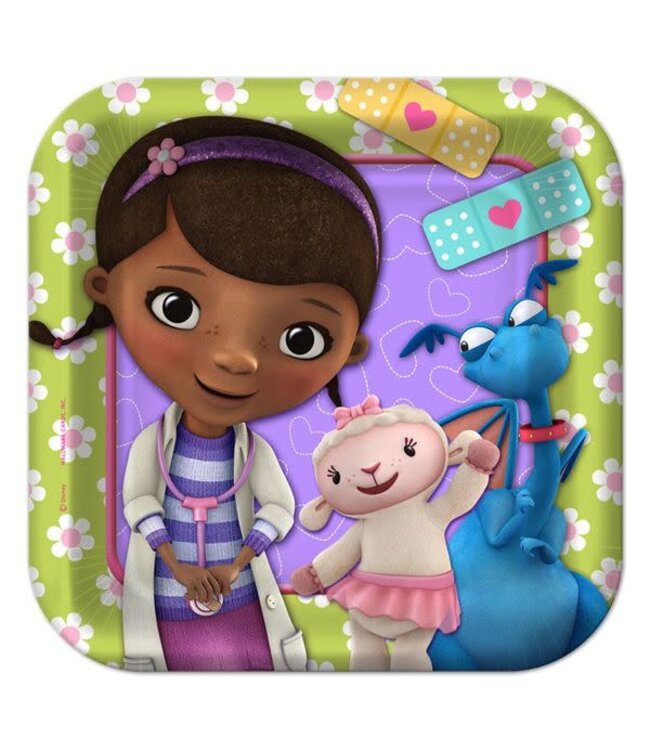Party Express Doc Mcstuffins-7 Inch Plates Pk/8