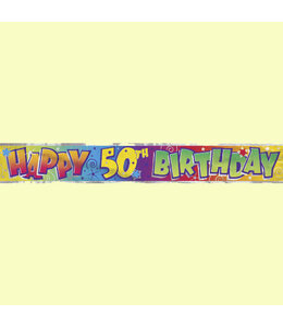 Unique Banner - Happy 50 Birthday (12 ft)