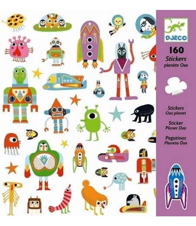 Hotaling Imports Djeco Stickers-Oxo Planet