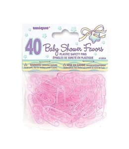 Unique Safety Pins - Baby Shower Favors Pink