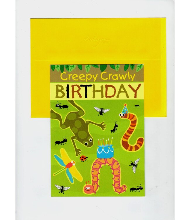 Design Design Greeting Card - Creepy Crawly Birthday