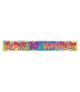 Unique Banner - Happy 30 Birthday (12 ft)