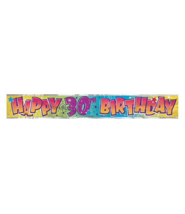 Unique Banner - Happy 30 Birthday (12 ft)