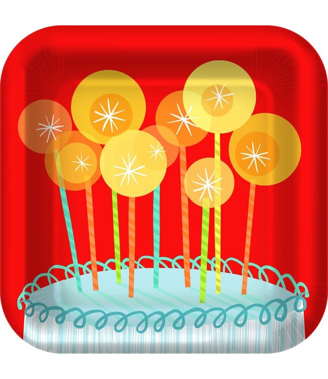Party Express Sparkling Candles-Dinner Plates