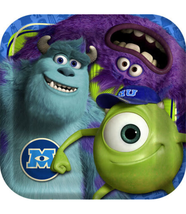 Party Express Monsters University-9 Inch Plates