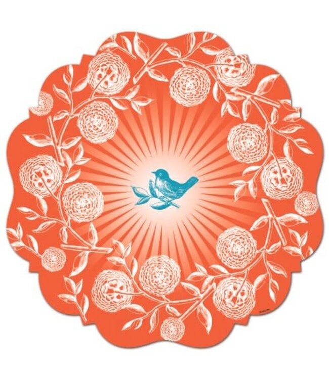 Orange Circle Studio Cake Board - Tweet Tweet