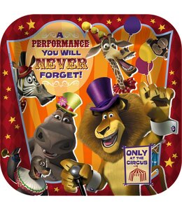 Party Express Madagascar 3-9 Inch Plates