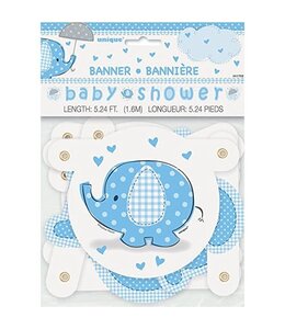 Unique Banner - Umbrellaphants Blue